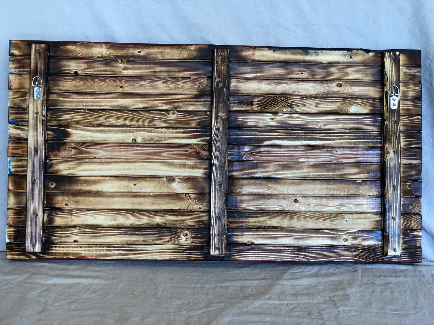 Wavy Wooden Distressed Flag